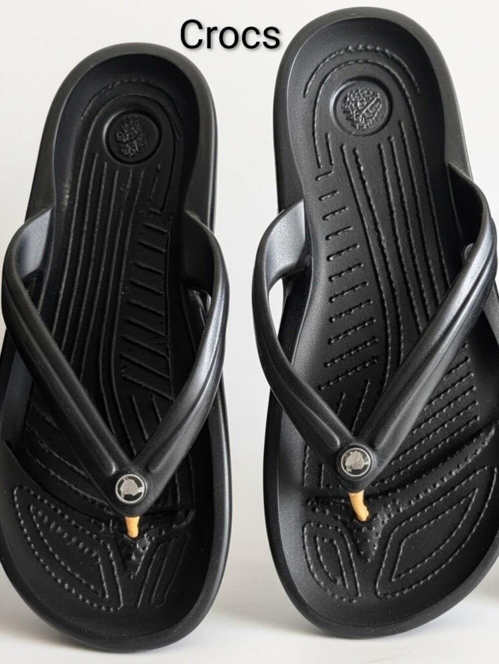 Croc Navy Blue Sandals, Padded Insoles For Comfort Men 9 Women 11 Like New